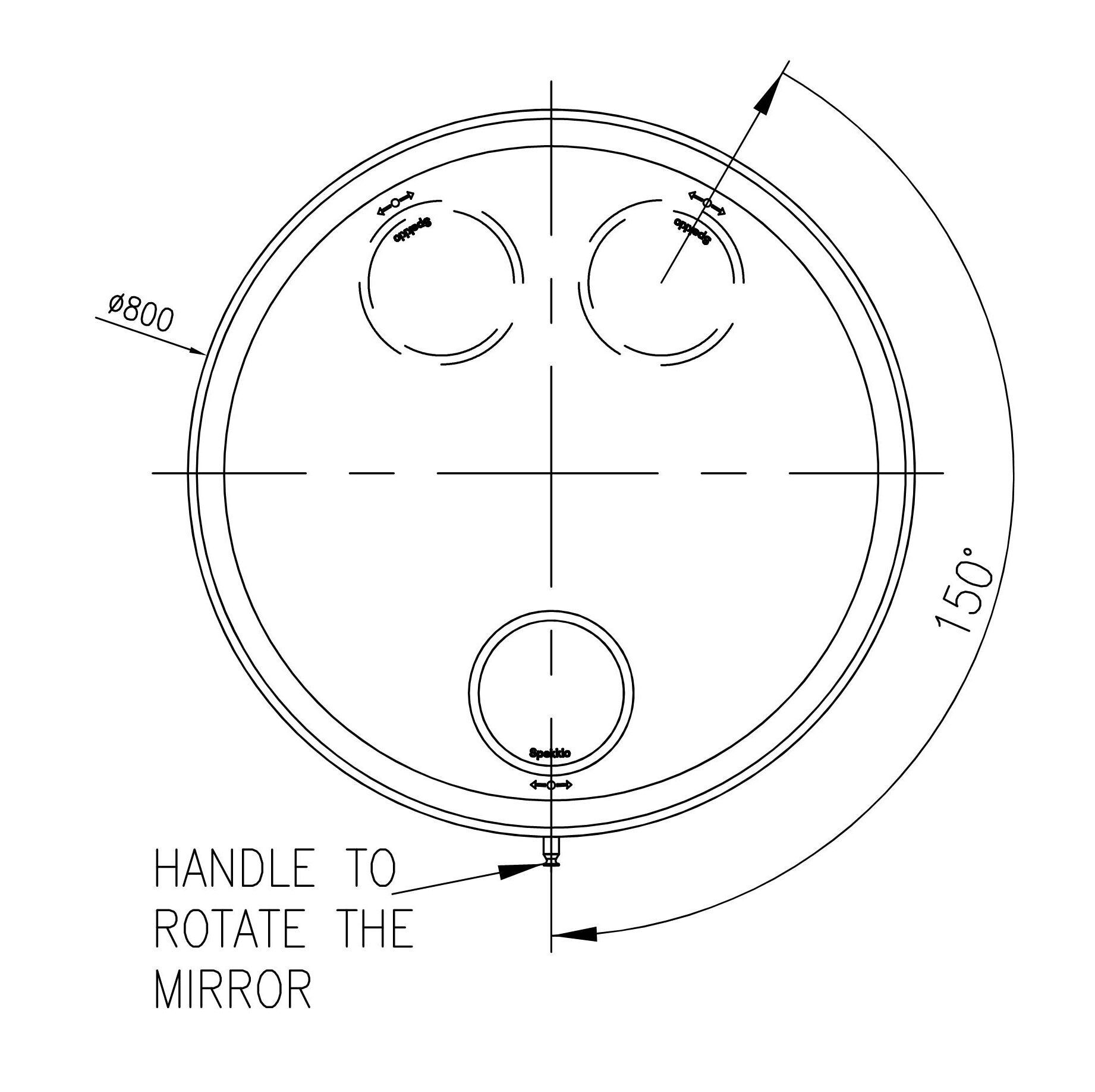 Зеркало для ванной комнаты с рамкой Spekkio Venus ARCH-00142614 - Вид №2