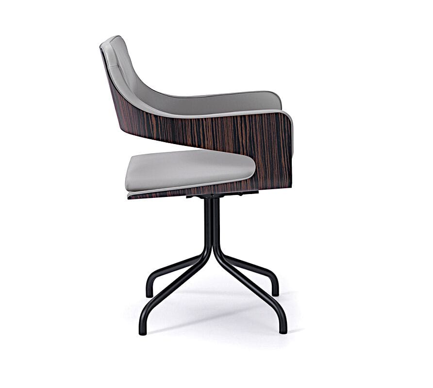 Кожаный стул с подлокотниками i 4 Mariani силуэт ARCH-00090835 - Вид №6