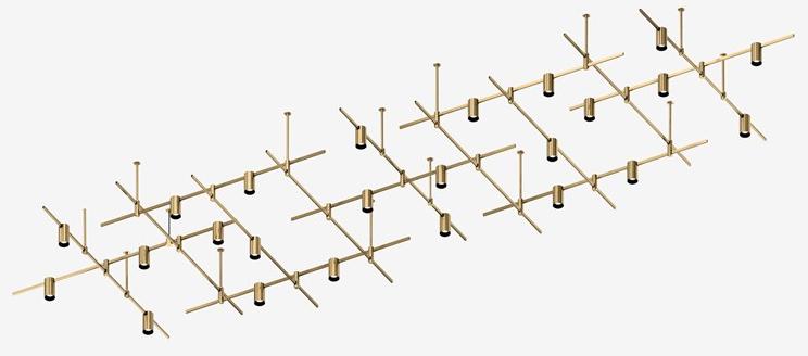 Centrsvet Освещение следа из сатинированной латуни Auroom sun-id-1407221 - Вид №2