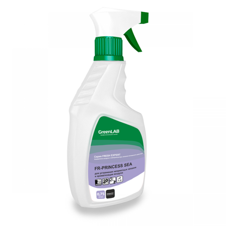 FR-274/05 GreenLAB FR - PRINCESS SEA, 0.75 л. для устранения неприятных запахов и ароматизации воздуха 