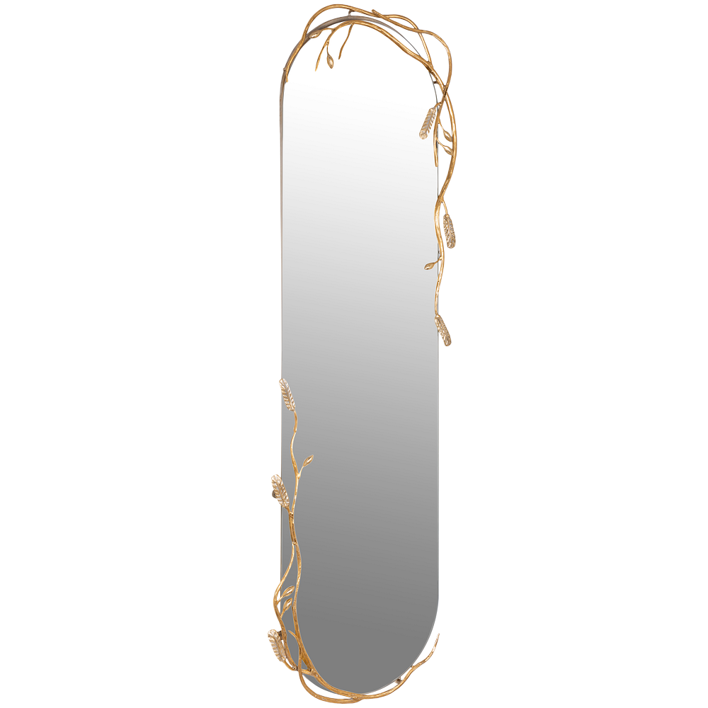 79050 Настенное зеркало Oliva Branch Айвори Мраморное золото BOGACHO 4656756150641 - Вид №3