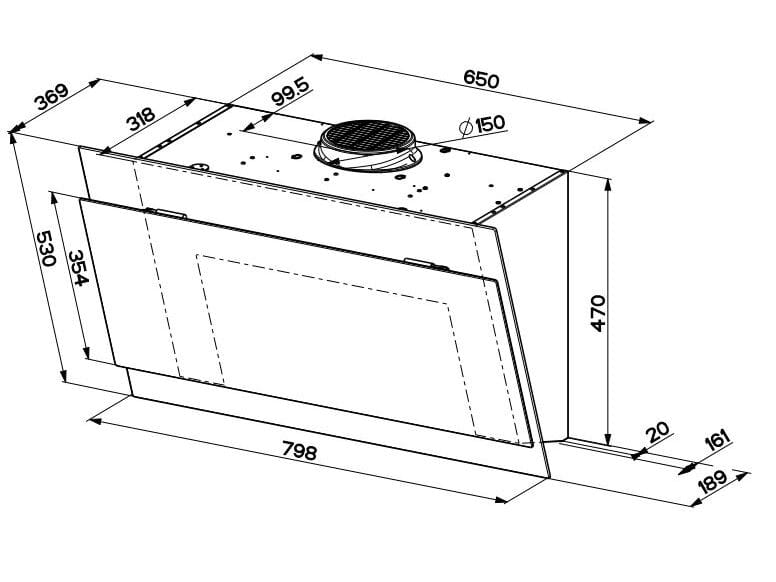 Вытяжка со встроенным настенным освещением FABER TRUE DOUBLE ARCH-00113241 - Вид №2