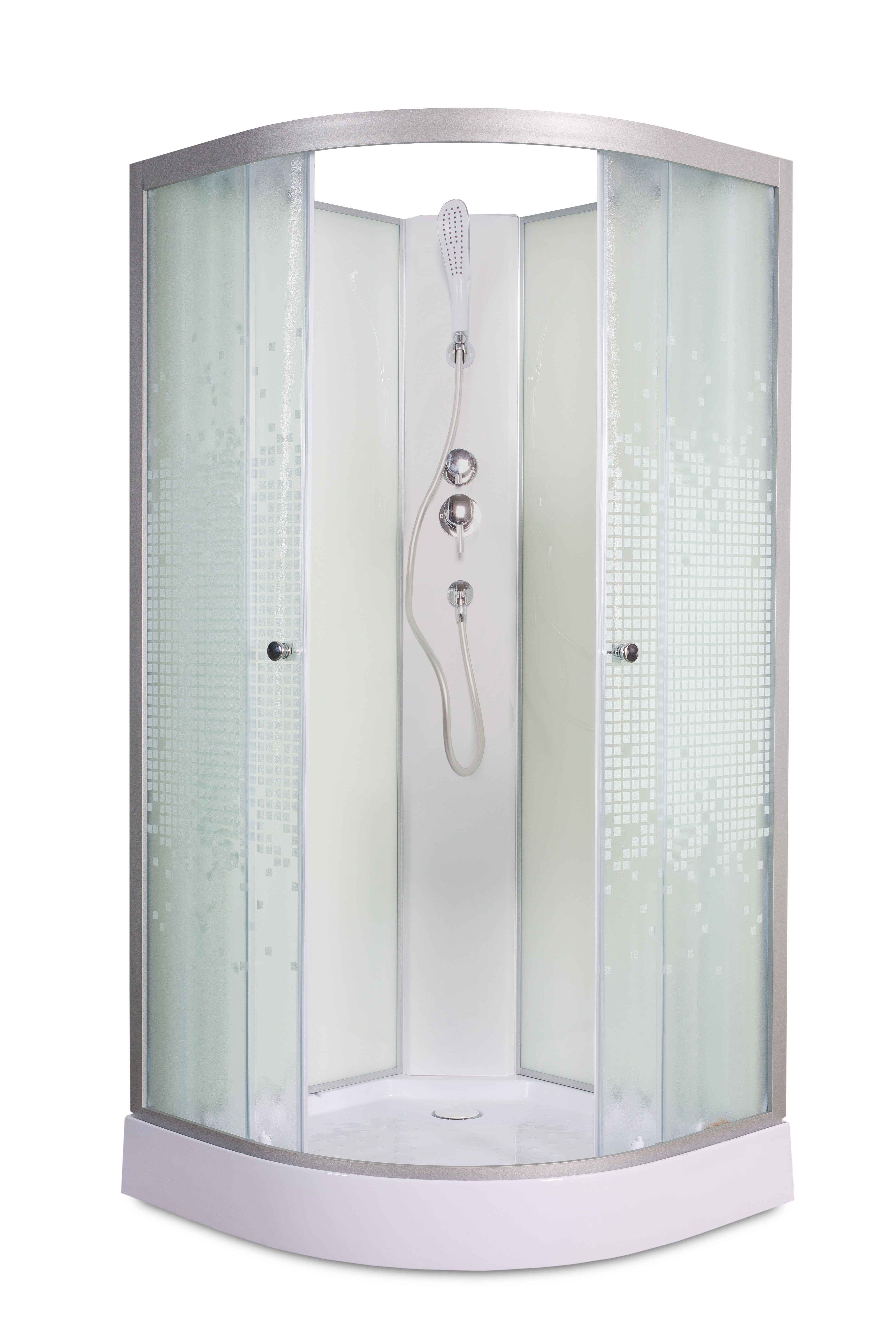 B01S+ эл. BLACK Душевая кабина DETO Серия В L 908 N без крыши - Вид №27