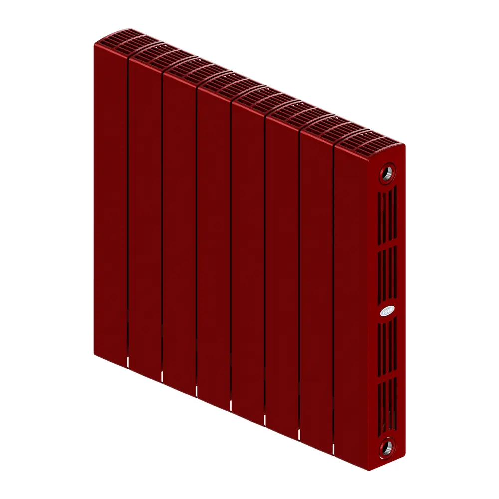Радиатор секционный Rifar Supremo S50008RAL3011 500/90 8 секций боковое подключение биметалл бордо 82560817 STLM-2171677 - Вид №1
