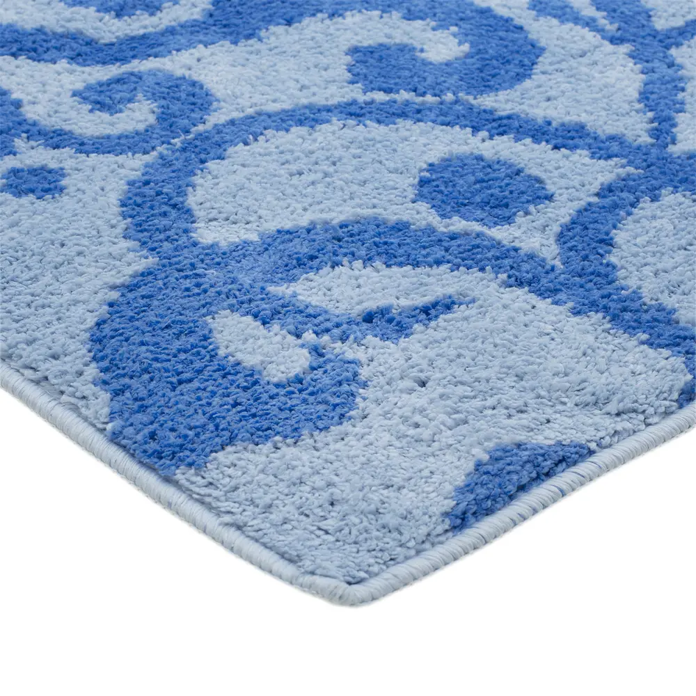 Коврик для туалета Mr Penguin Узоры, 40х50 см, микрофибра, цвет синий STLM-2082411 - Вид №1