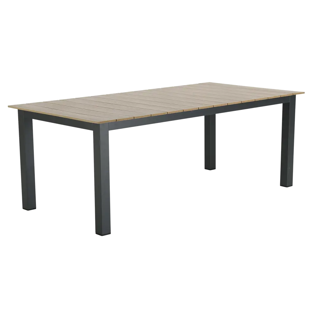 Стол садовый Naterial Clara 200x100x75 см алюминий цвет коричнево-серый STLM-2151228