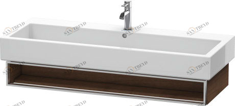 VE600801313 Vero Тумбочка подвесная Американский орех, натуральный шпон Duravit