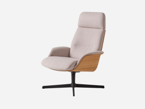 Тканевое вращающееся кресло