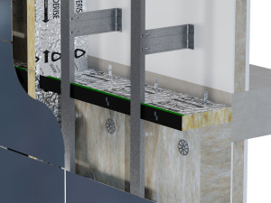 Межкомнатные барьеры в вентилируемых фасадах для вентиляции и противопожарной защиты