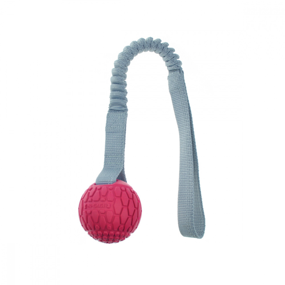 ПР0057139 Игрушка для собак N-Gage Мяч на веревке суперпрочный из резины 50см CHOMPER 