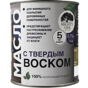 Масло с твердым воском Mighty Oak цвет золото 750 мл