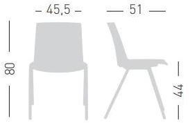 GABER Штабелируемый стул из технополимера Jubel sun-id-1392903 - Вид №16