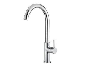 Смеситель для кухни из хромированной латуни