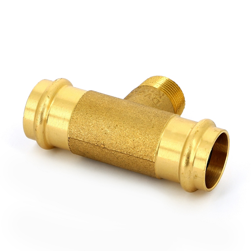 Тройник пресс-Н IBP 28 х 3/4" х 28 бронза P4132G02806028 - Вид №3