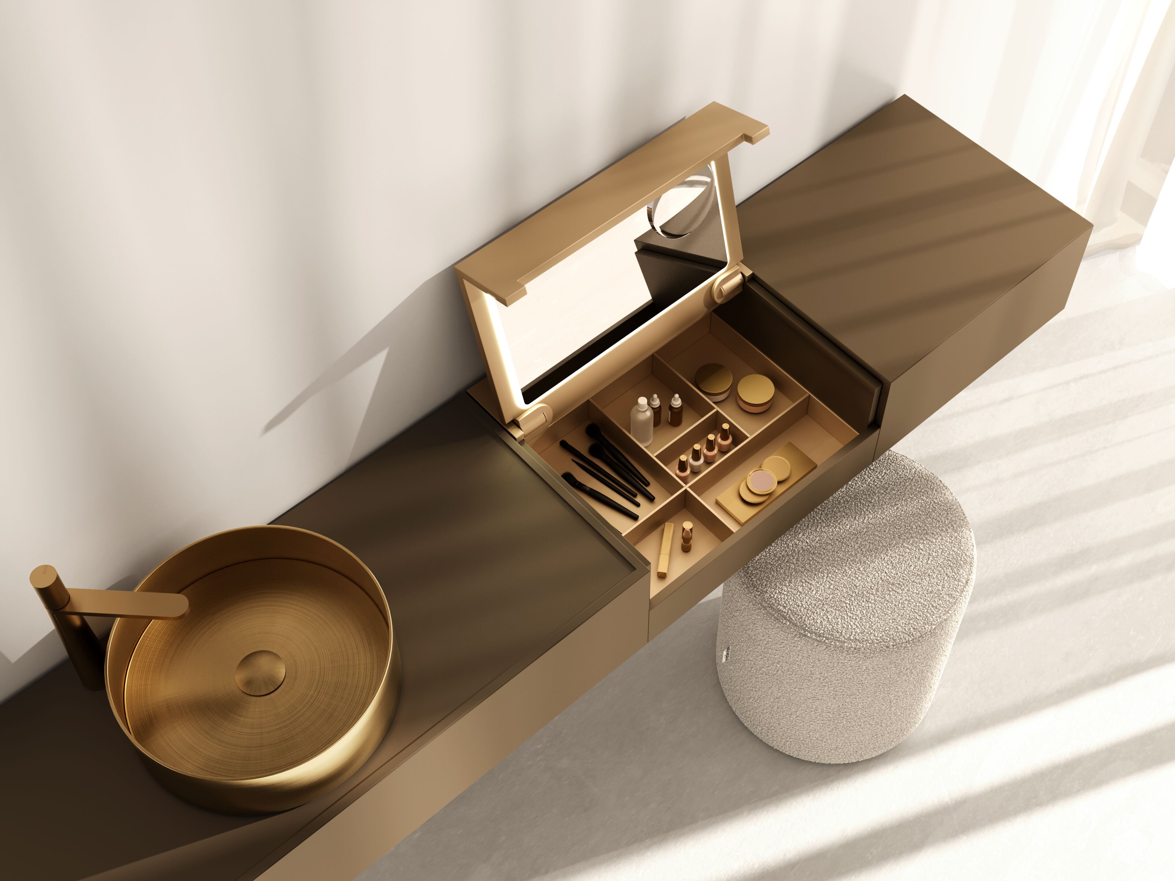 Подвесной шкаф для ванной комнаты Mobilcrab тщеславие ARCH-00119719 - Вид №1