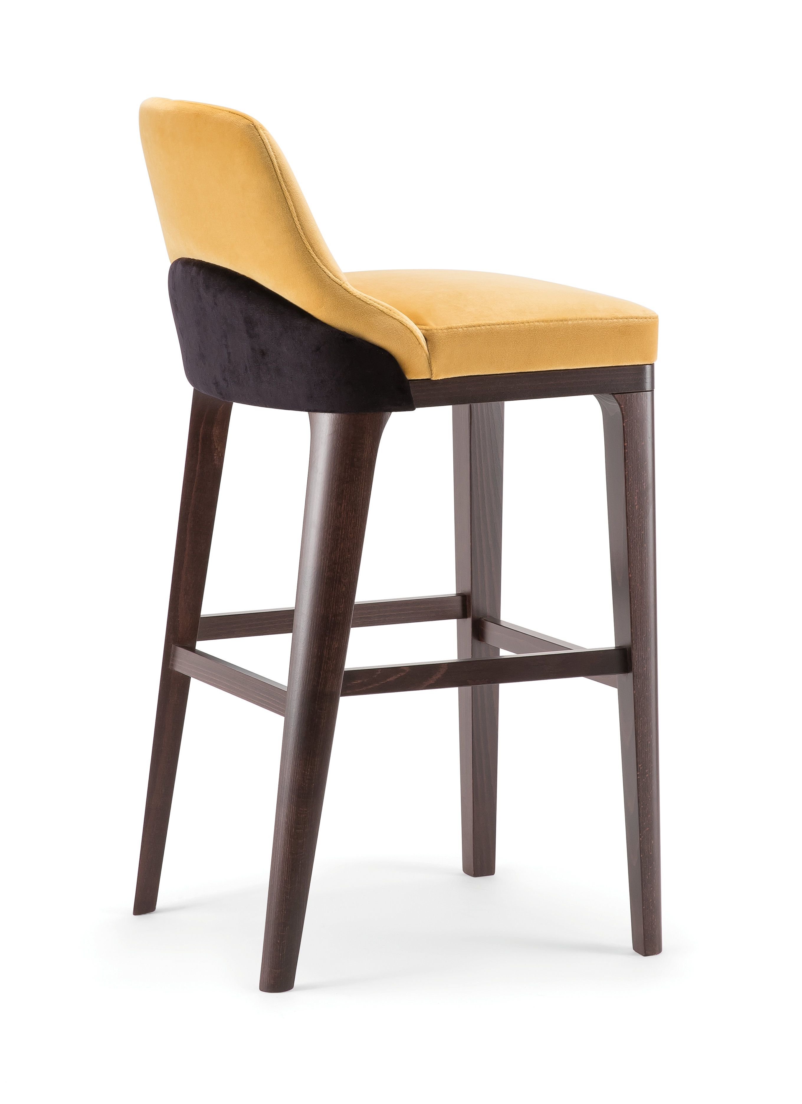 Табурет из массива дерева и ткани со спинкой Tirolo Gill ARCH-00055726 - Вид №5