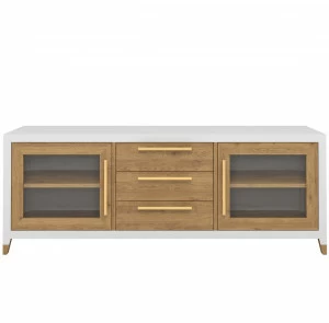 Тумба под телевизор с ящиками светло-коричневая Arnika FURNITERA ARNIKA 120321 Белый;коричневый