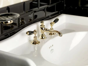Traditional bathrooms БРАЙТОН смеситель для умывальника на 3 отверстия Tb490.514bl.nk