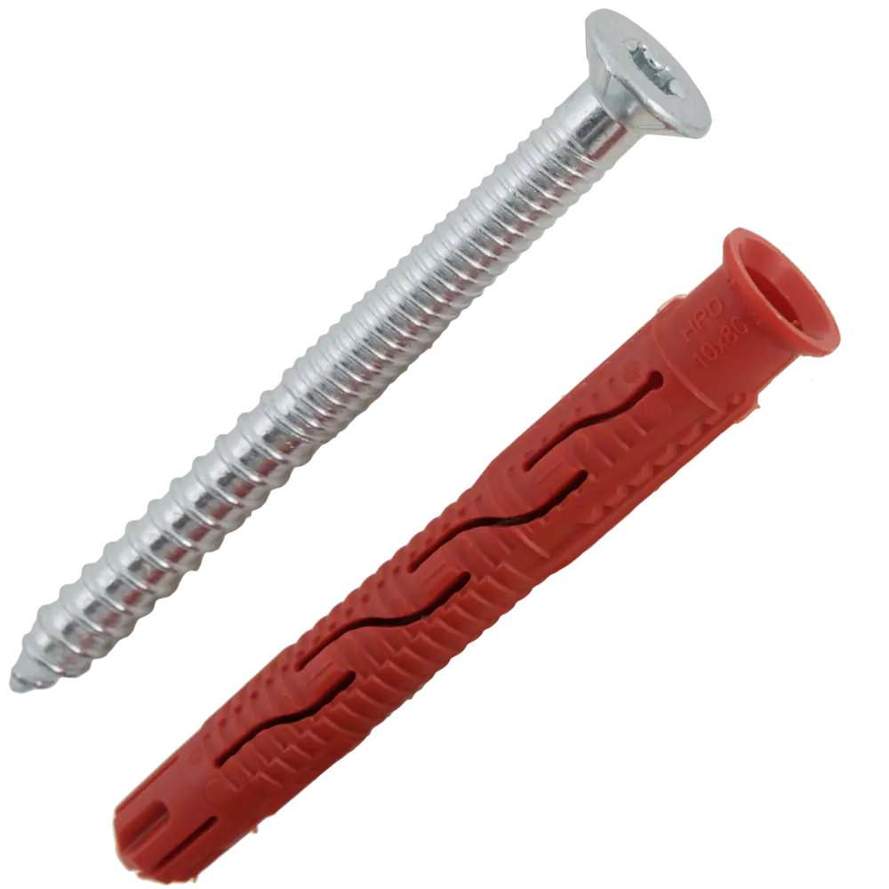 Дюбель фасадный Hilti HRD-С 10x80 мм нейлон/оцинкованная сталь цвет красный 4 шт. 82656589 STLM-2091433  - Вид №1