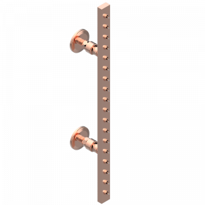 G7F-900 Планка гидромассажная поворотная встраиваемая в стену 600 мм (прямоугольная) с 18 форсунками с защитой от жёсткой воды Thg-paris Bondi Розовое золото