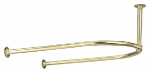 Traditional bathrooms Vintage Duschvorhangstange HALBOVAL Scr2.1.bn