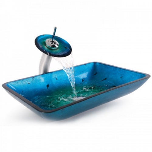 C-GV204RE-15mm-KGW1700 Накладная раковина на столешницу  прямоугольная Krausru  - Вид №4