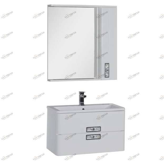 Комплект мебели Aquanet Паллада 80 белый 00175458