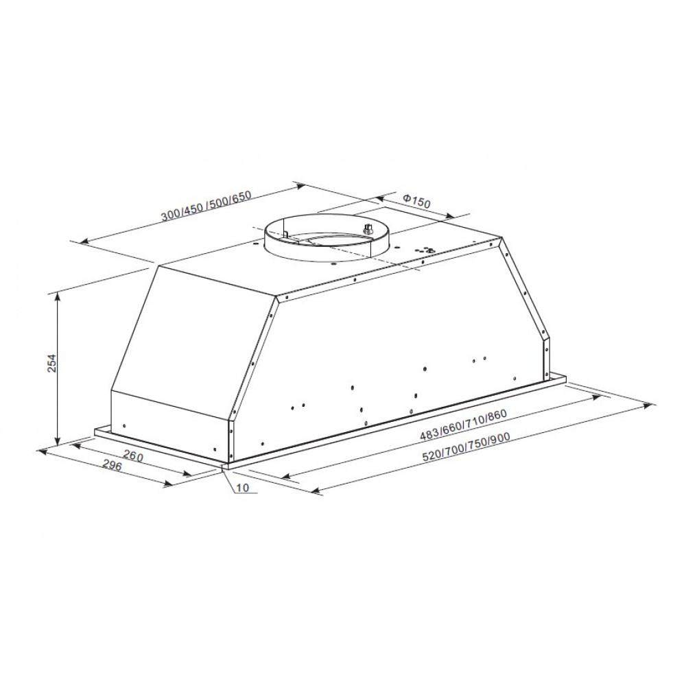 5322438 Вытяжка полновстраиваемая Kaiser EA 743 M серебристый STDN-0125749 - Вид №5