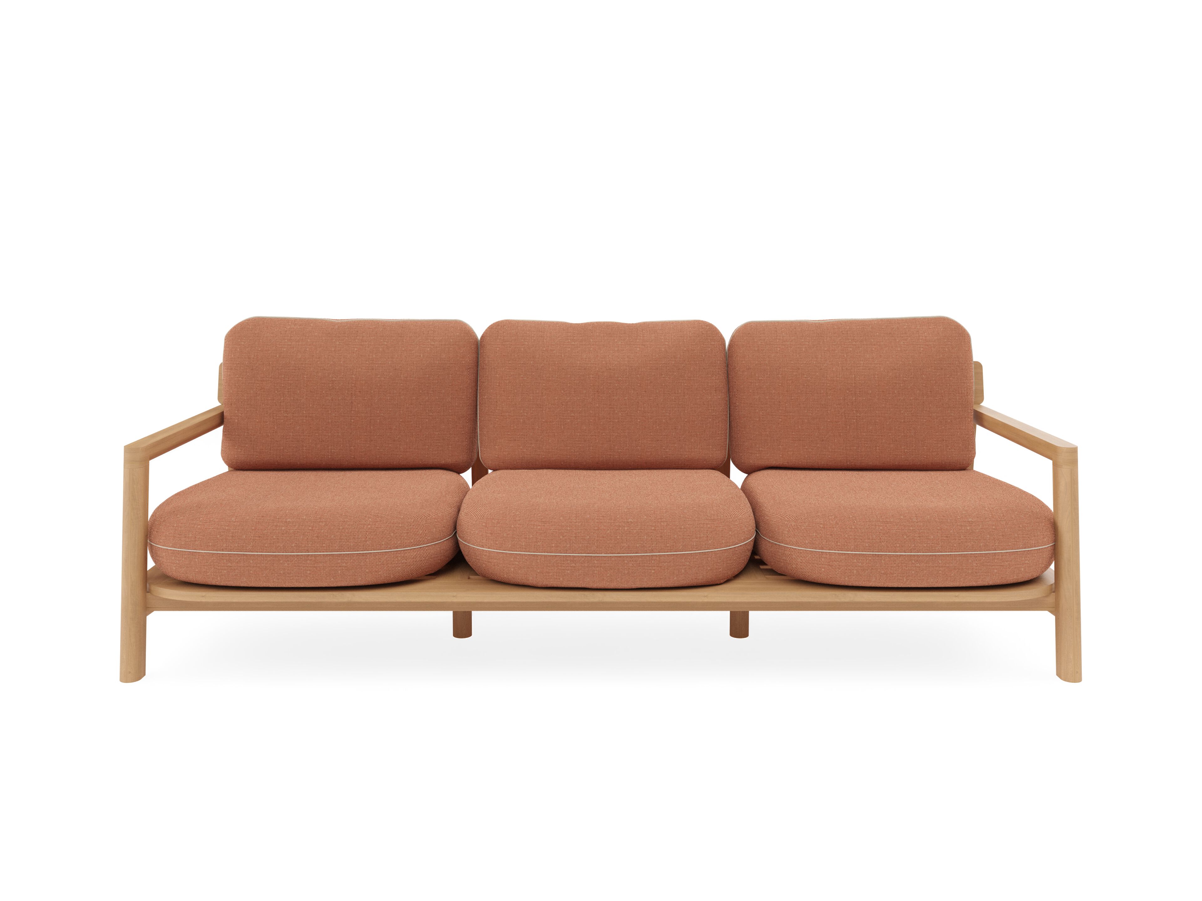 3-местный ТИК садовый диван с подушками Sunbrella FJAKA Oaza ARCH-00005143