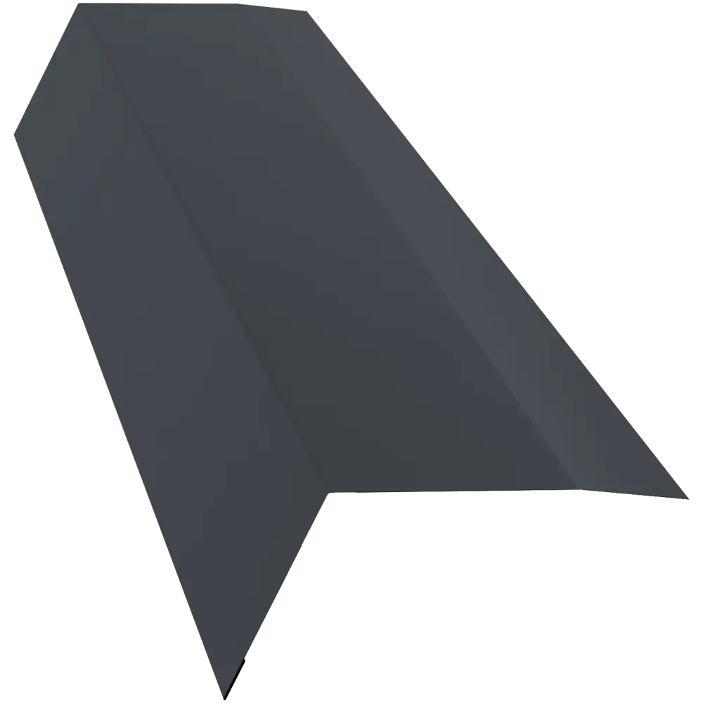 Планка карнизная 100x65 мм 2 м 0.4 мм цвет RAL 7024 серый 83842913 STLM-2026339 Santreyd 