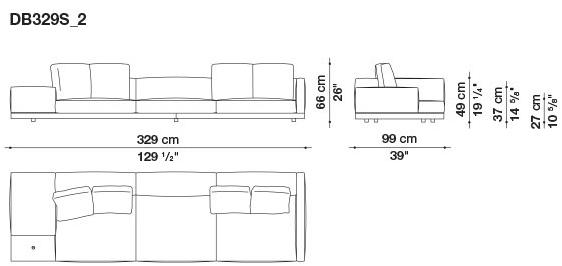 B&B Italia Кожаный диван Dock sun-id-1441060 - Вид №116