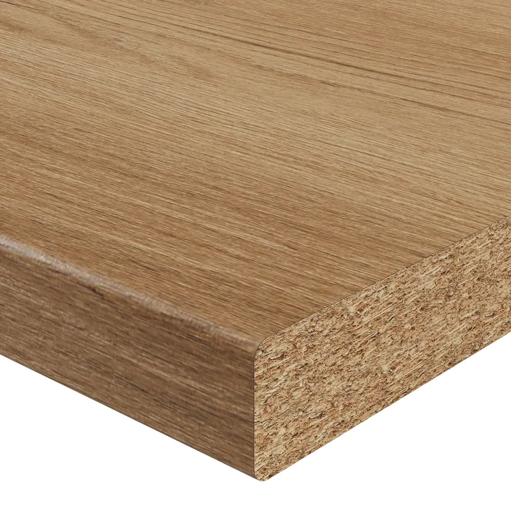 Столешница кухонная Slotex Верея 120x60x3.8 см ДСП цвет золотистое дерево DELINIA ДСП Постформинг STLM-2014790 - Вид №3