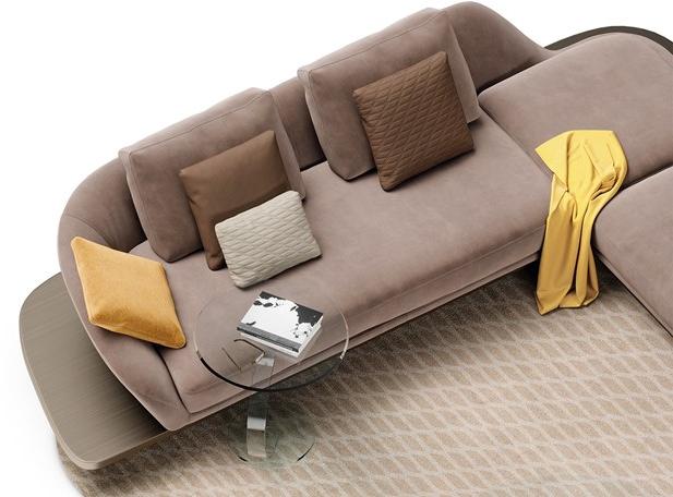 Reflex Угловой диван в коже Pininfarina home design sun-id-1355281 - Вид №3