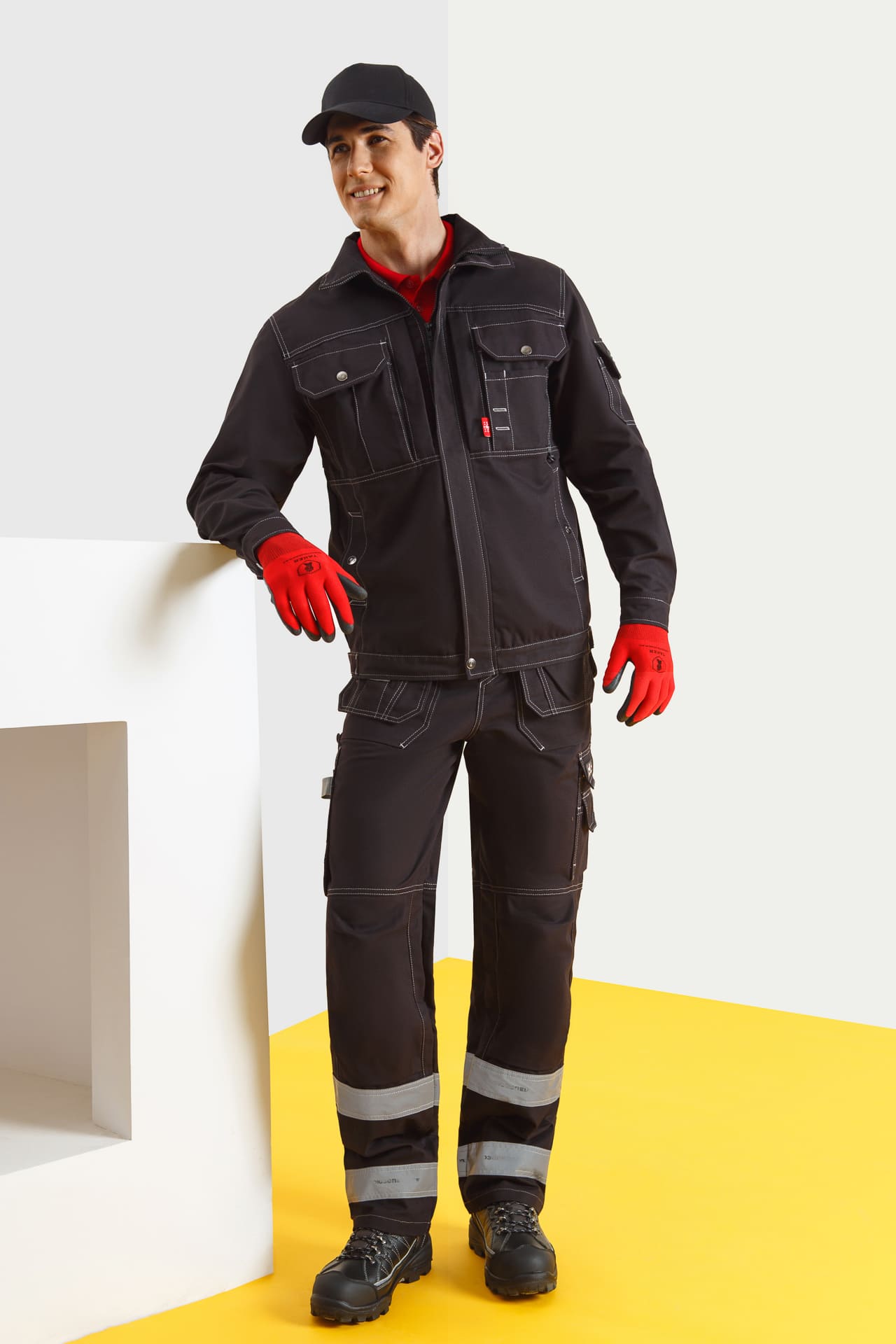 62590 Куртка  черная Union Space  Летняя спецодежда  размер 48-50/182-188  - Вид №4