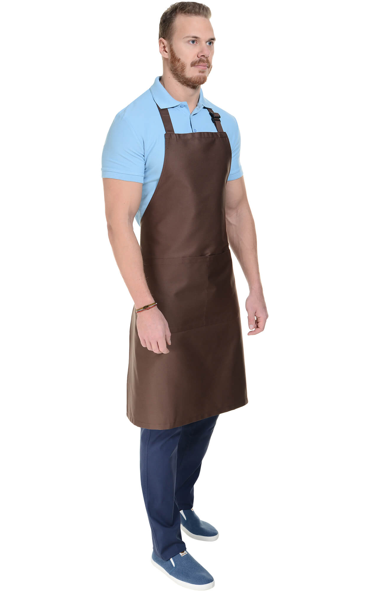 59842 Фартук  с нагрудником, цвет chocolate BARISTA  Одежда для официантов  размер  - Вид №10