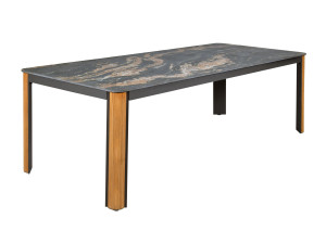 Прямоугольный садовый стол из керамогранита