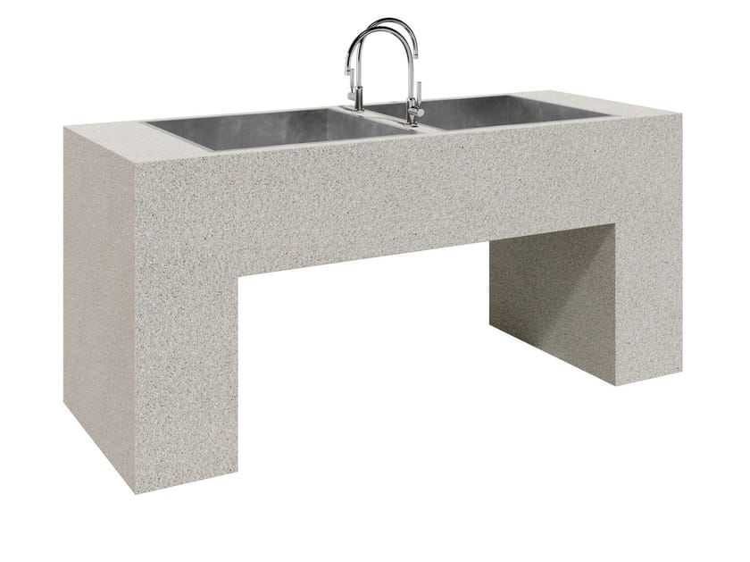 Бетонный умывальник для общественных мест amop Vouga Rio ARCH-00027569