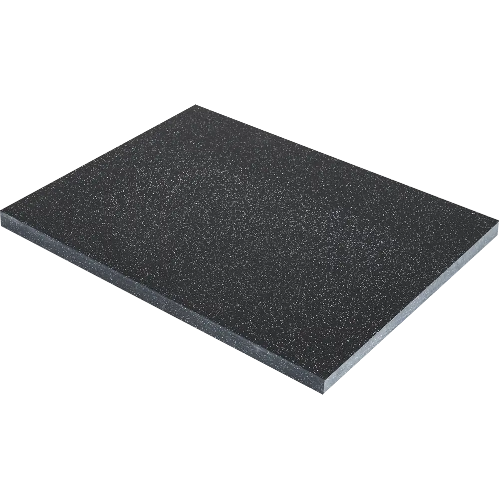 Столешница Найт 120x60x2 см искусственный камень цвет чёрный Santreyd STLM-2080350 - Вид №5