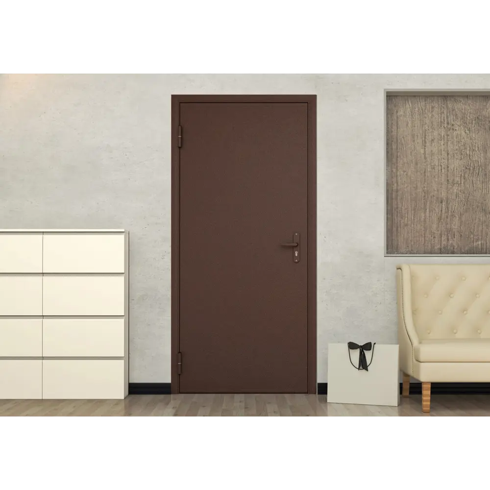 Дверь входная металлическая Лидер, 960 мм, правая, цвет античная медь DOORHAN STLM-2007001 - Вид №8