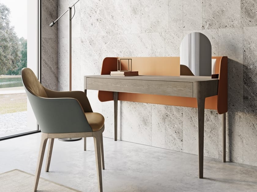 Деревянный туалетный столик с искусственной кожей Dall'Agnese семьдесят ARCH-00036825