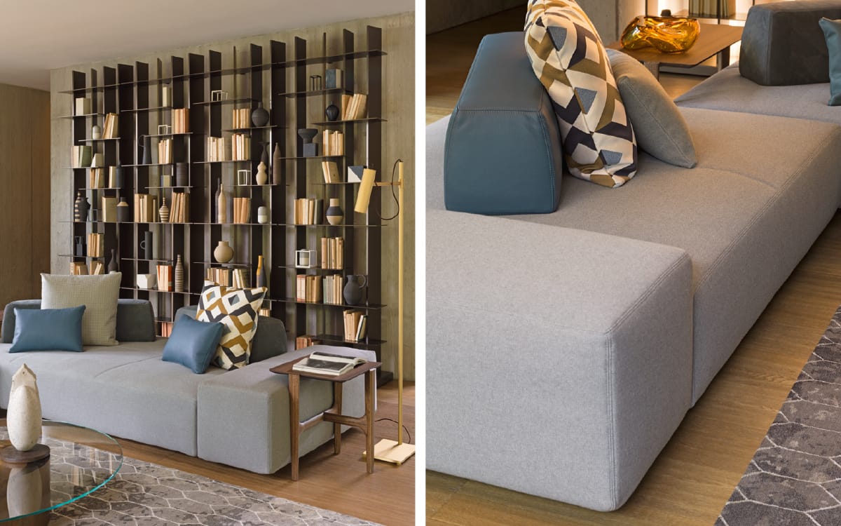 Ткань диван Flou SOFTBENCH ARCH-00025563 - Вид №1