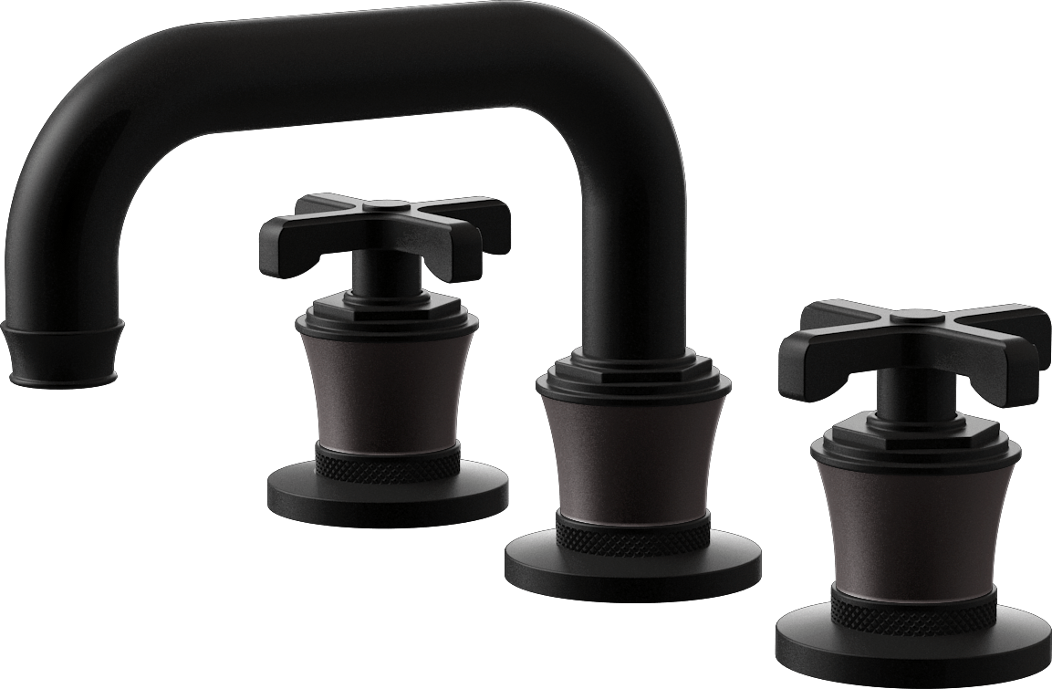 E-11610-R3GM-C20B-MBK Смеситель для умывальника на 3 отвертия GRAFF Vignola