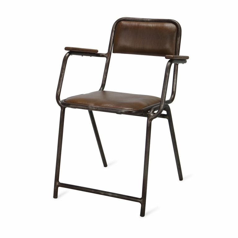 080317 Кожаный стул Francisco Segarra Leo Santreyd