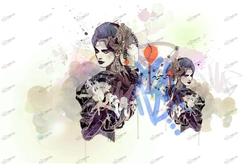 MOMENTI Авторский художественный принт Crazy home paintings Gi-020