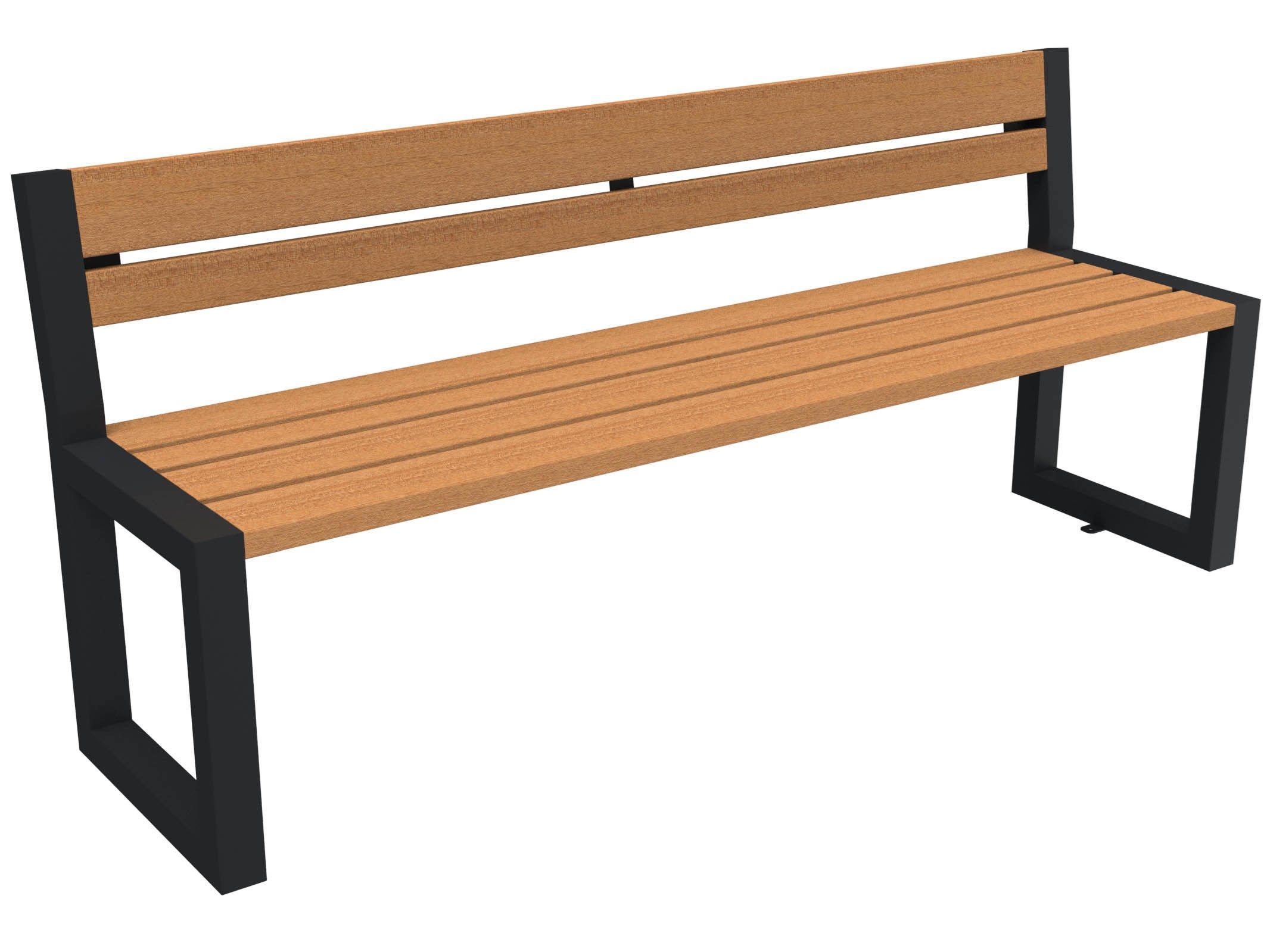 Скамья из окуме со спинкой Lazzari ритм ARCH-00140158 - Вид №16