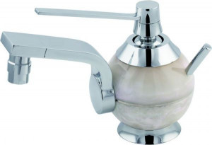 7261-200 Mariner Perle, однорычажный смеситель для биде с донным клапаном, цвет белый жемчуг