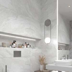 Керамогранит Incolor Royal White Carving Satin 120x60 см 1.44 м² сатинированный цвет белый