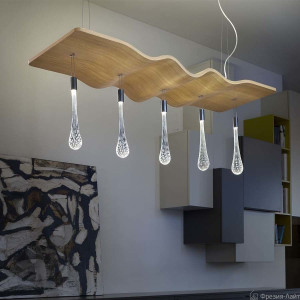 Masiero RIPPLE S W01 natural люстра подвесная