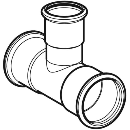 GEBERIT 61254 Тройник переходной Geberit Mapress из меди  - Вид №1