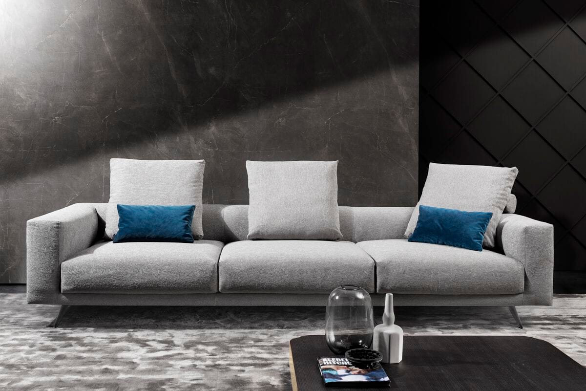 Диван с кожаной или тканевой стойкой для журналов Vibieffe 580 RE-SET ARCH-00014665 - Вид №1